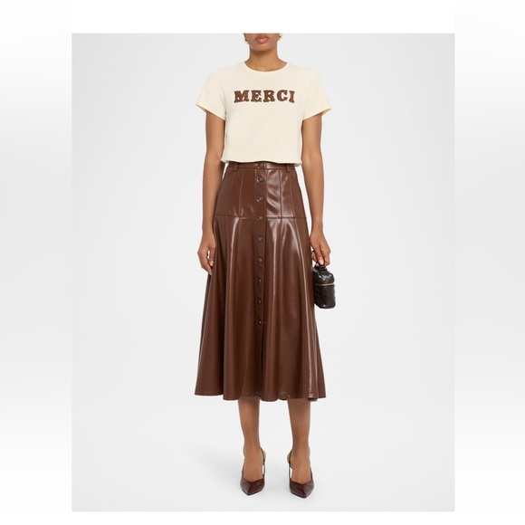 Cinq a Sept Cream T-Shirt - Picture 4 of 5